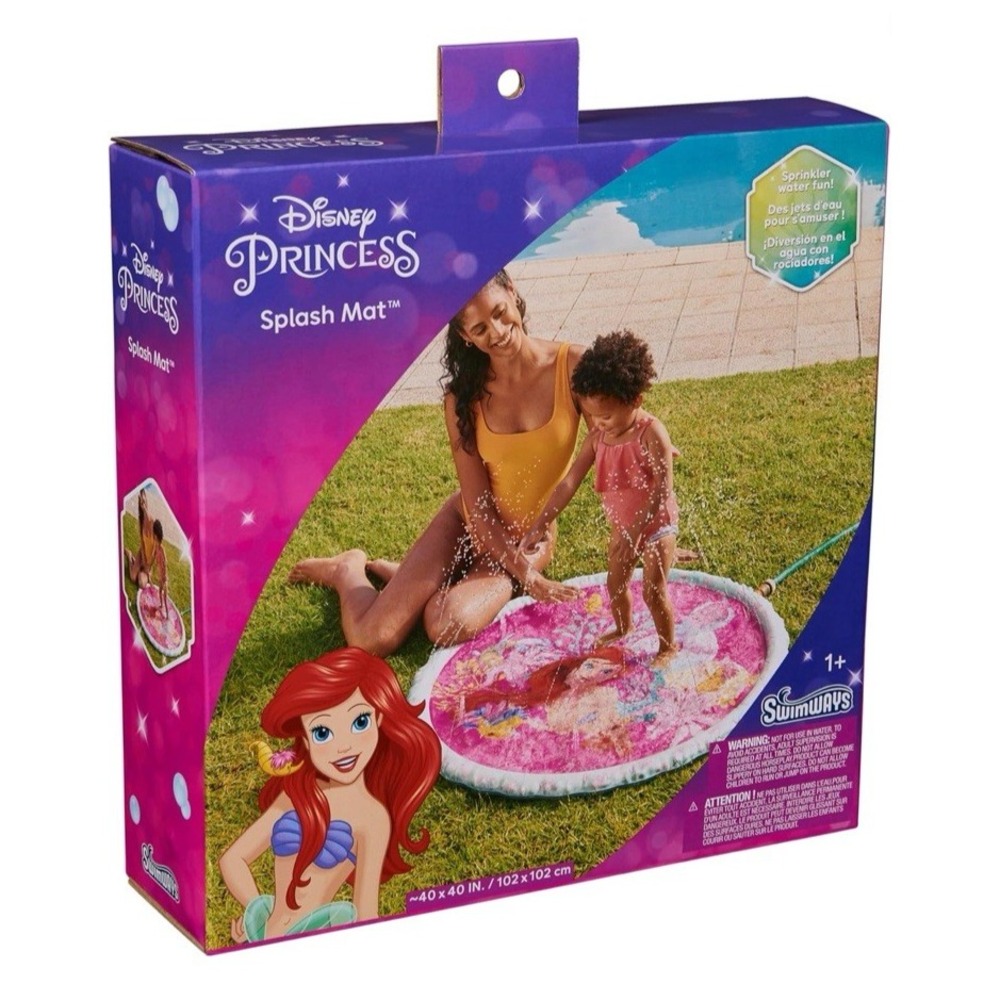 SwimWays Disney Princess Ariel Outdoor Splash Mat Water Sprinkler Age 1+ - Picture 2 of 6